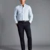 CHARLES TYRWHITT Lightweight Pants - Navy -Charles Tyrwhitt Shop TRT0409NAV MODEL FULL FRONT