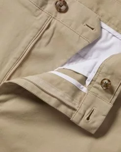 CHARLES TYRWHITT Lightweight Pants - Oatm -Charles Tyrwhitt Shop TRT0409OAT FABRIC DETAIL