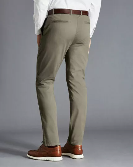 CHARLES TYRWHITT Lightweight Pants - Sage Green 6 CHARLES TYRWHITT Lightweight Pants - Sage Green - Image 4